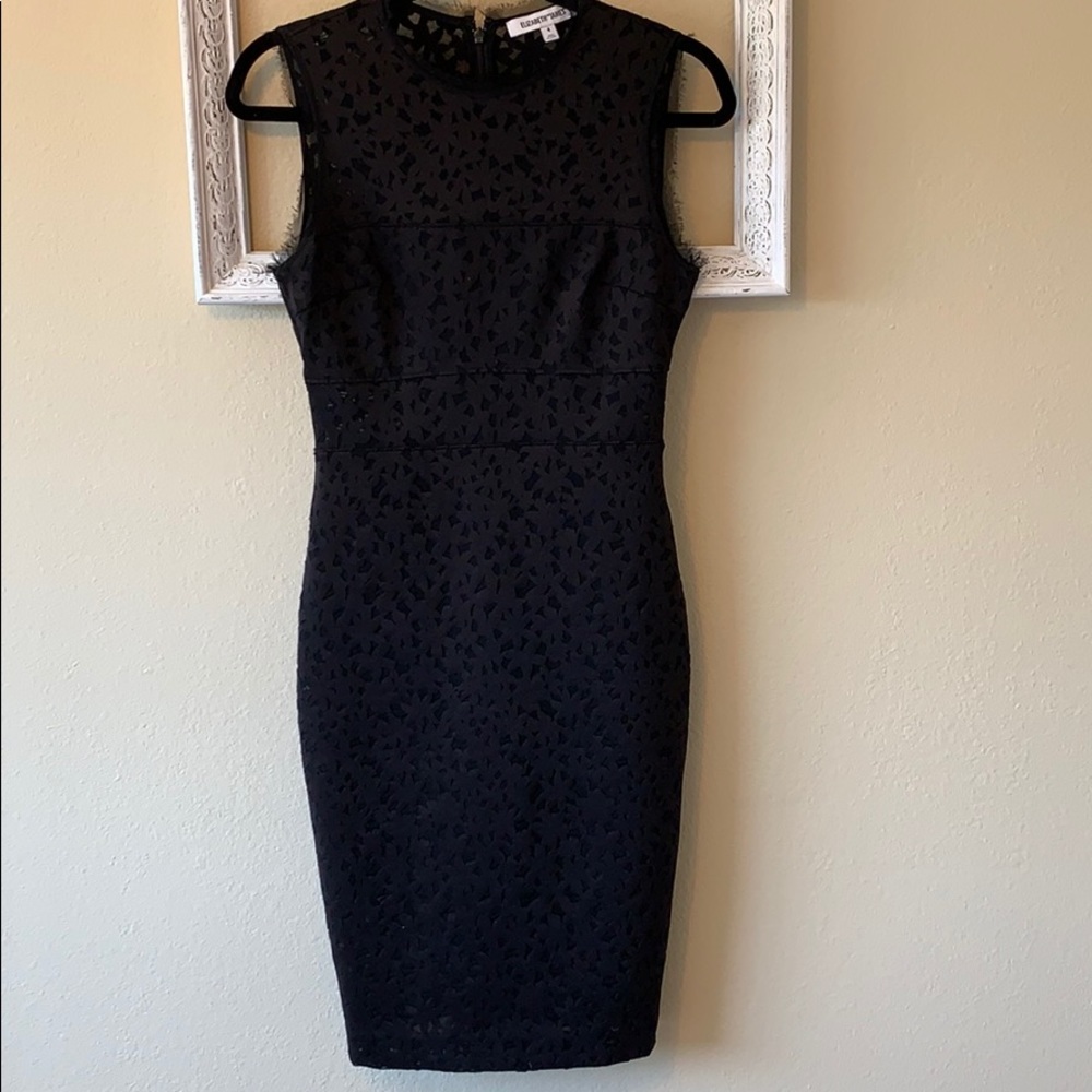 Elizabeth and James black sheath dress